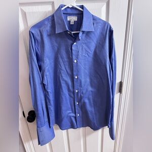 Banana Republic Non-Iron Slim Fit Blue Dress Shirt